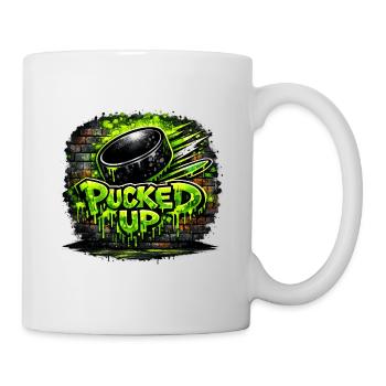 Pucked Up Graffiti Neon - Mug - white - Right