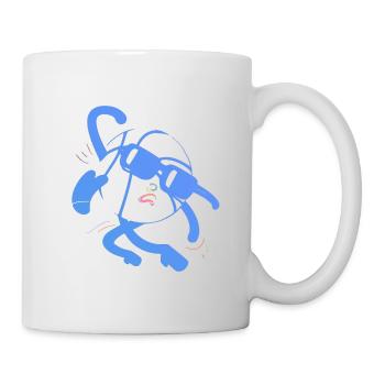Blue ball - Mug - white - Right
