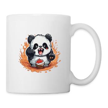 Panda Fire Cupcake Cartoon - Mug - white - Right