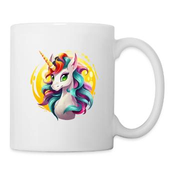 Rainbow Unicorn in Sonnencircle - Mug - white - Right