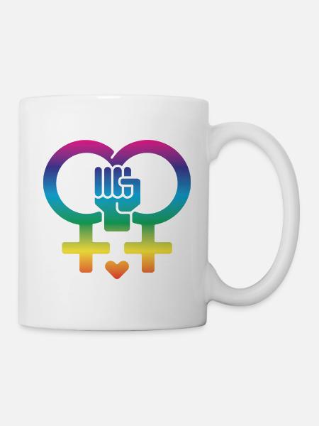 Frauenrechte Frauenpower - Tasse - Weiß