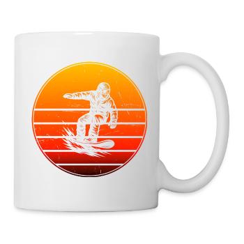 Klares Snowboard Motiv für jeden Tag - Tasse - Weiß - Rechts