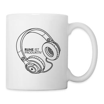 Rest Is Productive Headphone Illustration - Mug - white - Right