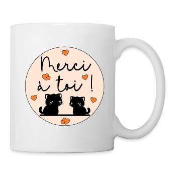 Chats Merci à toi - Mug - white - Right