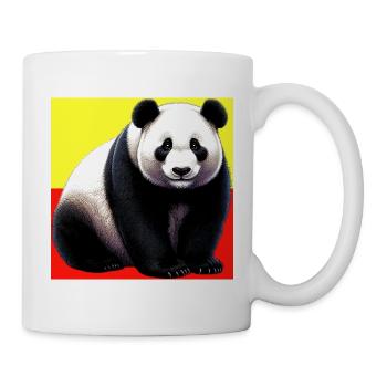 Panda - Tasse - Weiß - Rechts