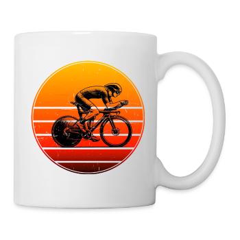 Roadbike motif with recognition value - Mug - white - Right
