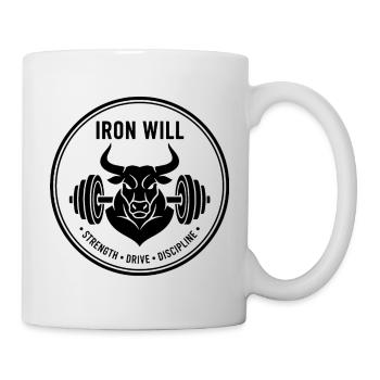 Iron Will Bull - Tasse - Weiß - Rechts