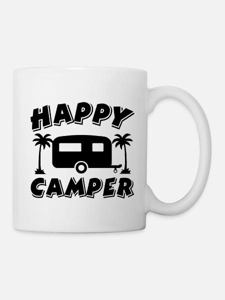 Camping - Tasse - Weiß