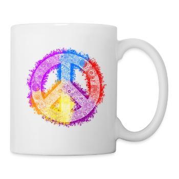 Zentangle Peace Sign - Mug - white - Right