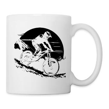 Mountain Bike Lover Sketch - Mug - white - Right