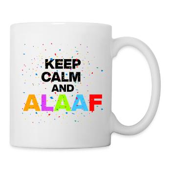 KEEP CALM AND ALAF! SHROVE MONDAY AND CARNIVAL BLACK - Mug - white - Right