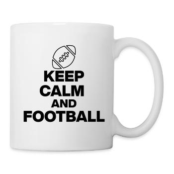 KEEP CALM AND FOOTBALL! DAS DESIGN ZUM EVENT USA - Tasse - Weiß - Rechts