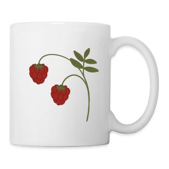 Framboises - Mug blanc - blanc - Droite