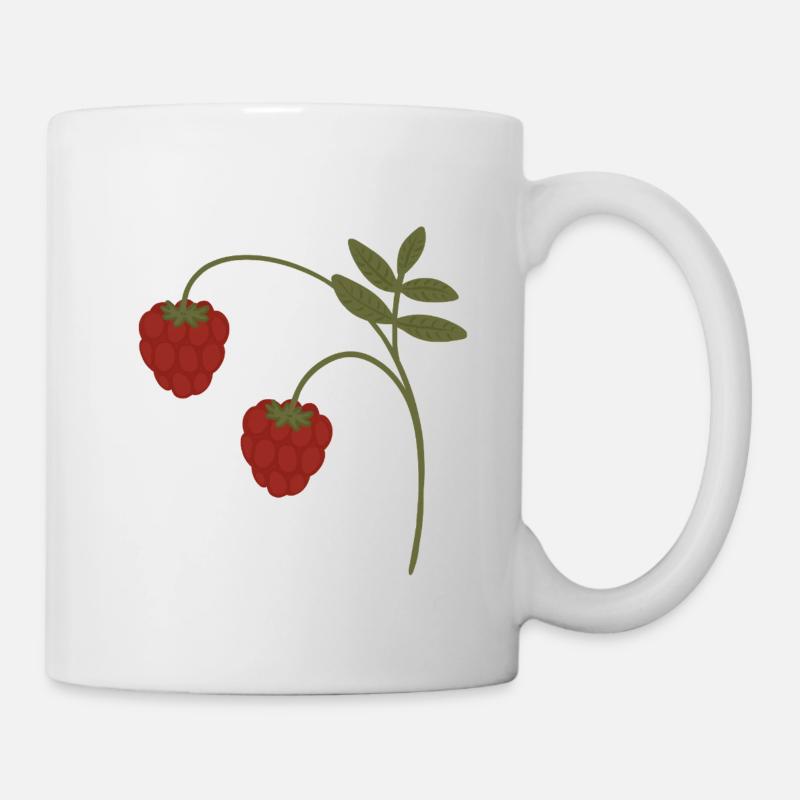 Himbeeren - Tasse - Weiß