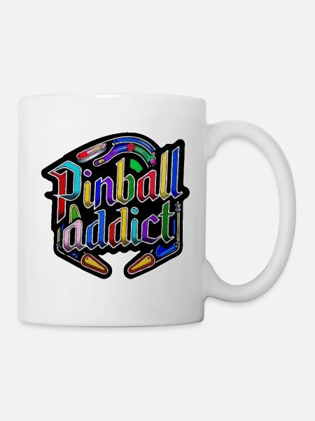 Accro au flipper - Mug blanc - blanc