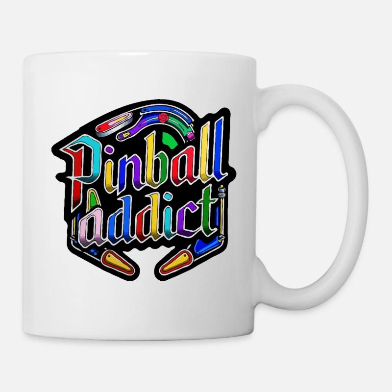 Accro au flipper - Mug blanc - blanc