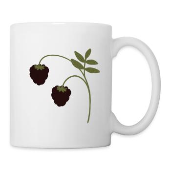 Brombeeren - Tasse - Weiß - Rechts