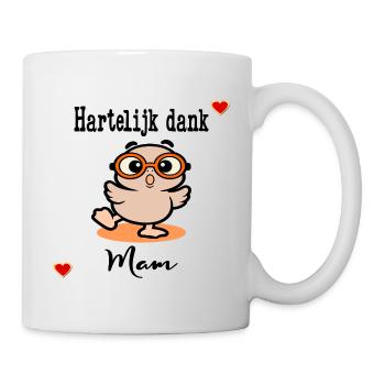Frohen Muttertag, Mama Chick - Tasse - Weiß - Rechts