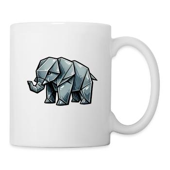 Origami Elephant Metallic - Mug - white - Right