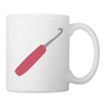 Art au crochet rose - Mug blanc - blanc - Droite