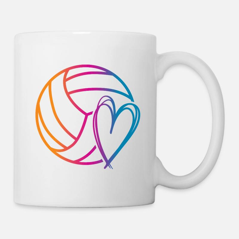 Volleyball Ball - Tasse - Weiß
