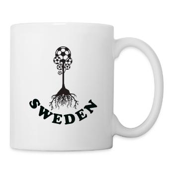 Arbre du football de Suède - Mug blanc - blanc - Droite