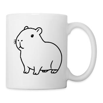 Capybara capybara black - Mug - white - Right