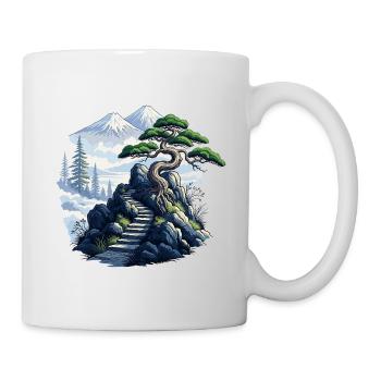 Escalier de montagne vers Pines - Mug blanc - blanc - Droite