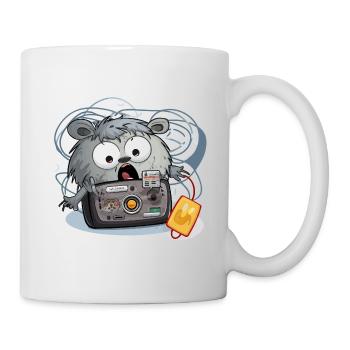 Kamera Panda Chaos - Tasse - Weiß - Rechts