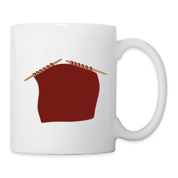 Projet de tricot - Mug blanc - blanc - Droite