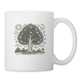 Arbre de vie - Mug blanc - blanc - Droite