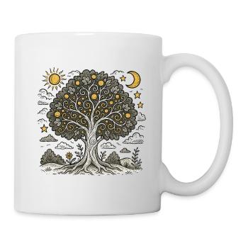 Arbre de vie - Mug blanc - blanc - Droite