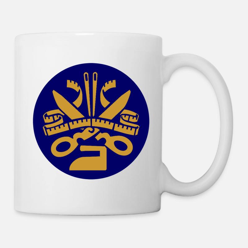 51173_Schneider Outils de couture Silhouette Blue - Mug blanc - blanc
