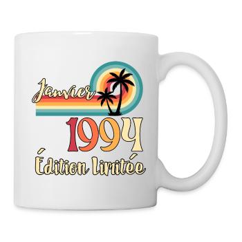 Januar 1994 – Retro Limited Edition - Tasse - Weiß - Rechts