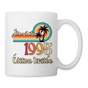 Januar 1995 – Retro Limited Edition - Tasse - Weiß - Rechts