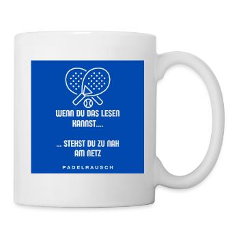 Padel rush: Too close to the net - Mug - white - Right