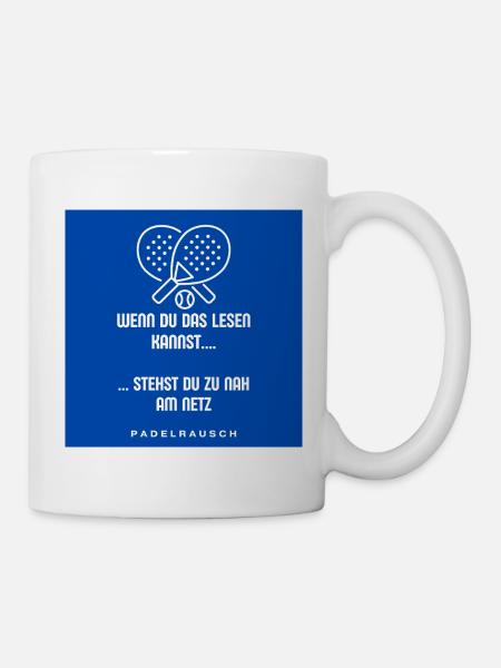 Padel rush: Too close to the net - Mug - white