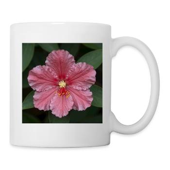 Pink Hibiscus Blossom Closeup - Mug - white - Right