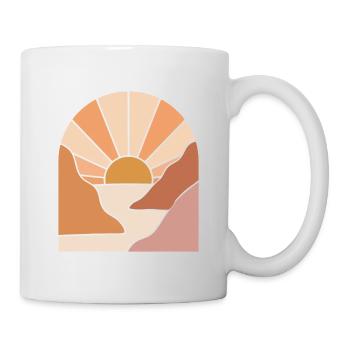 Sunlit Canyon Path - Mug - white - Right