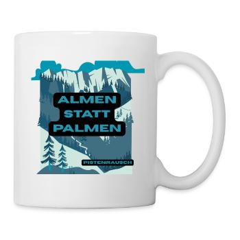 Pâturages alpins au lieu de palmiers – paysage montagneux - Mug blanc - blanc - Droite