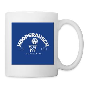 Hoopsrausch Basketball Emblem - Mug - white - Right