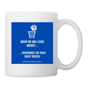 Read or Defend Saying Hoopsrausch - Mug - white - Right