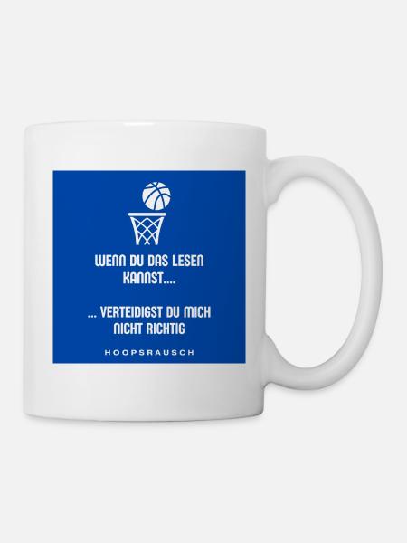 Read or Defend Saying Hoopsrausch - Mug - white