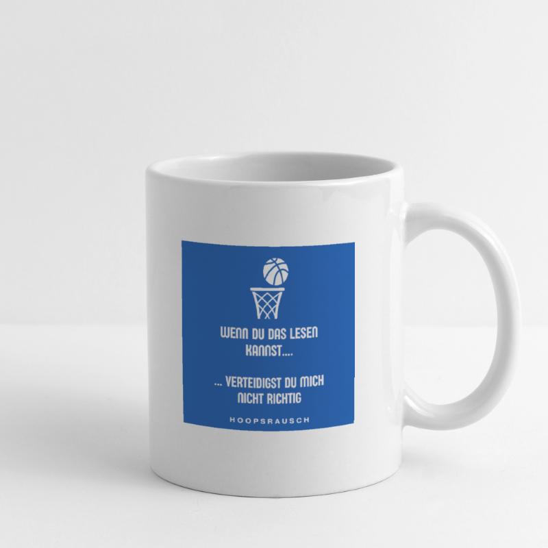 Lesen oder Verteidigen Spruch Hoopsrausch Tasse