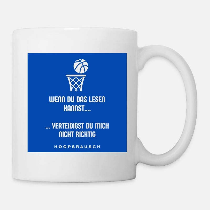 Read or Defend Saying Hoopsrausch - Mug - white
