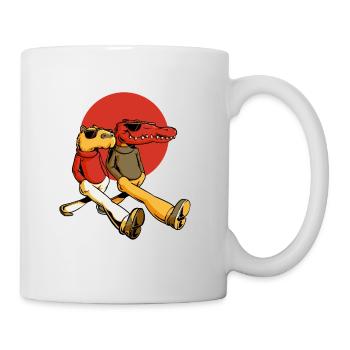 Capybara und Gator - Tasse - Weiß - Rechts