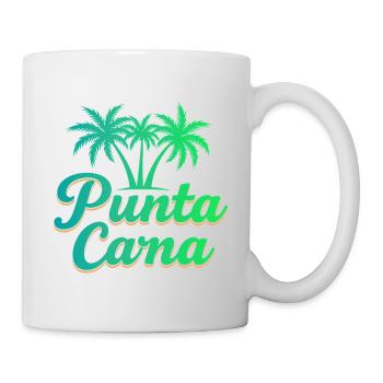 Punta Cana Karibik Urlaub mit Palmen - Tasse - Weiß - Rechts
