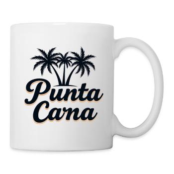 Punta Cana Karibik Urlaub mit Palmen - Tasse - Weiß - Rechts