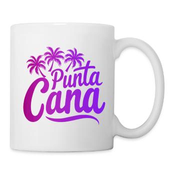Punta Cana Karibik Urlaub mit Palmen - Tasse - Weiß - Rechts