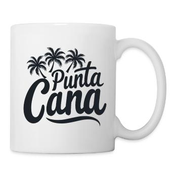 Punta Cana Karibik Urlaub mit Palmen - Tasse - Weiß - Rechts